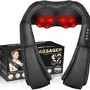 Shiatsu Neck Massager, Back and Neck Massager with Heat, Electric 3D Massage Pillow for Back, Shoulder, Muscle, Office & Home Use, Gift for Women and Men