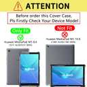 Tri-Fold Case Compatible with Huawei Mediapad M5 8.4 Inch(SHT-AL09/SHT-W12), Includes a Screen Protector - Premium PU Leather Tri-Fold Cover with Auto Sleep/Wake (Big Eyes)