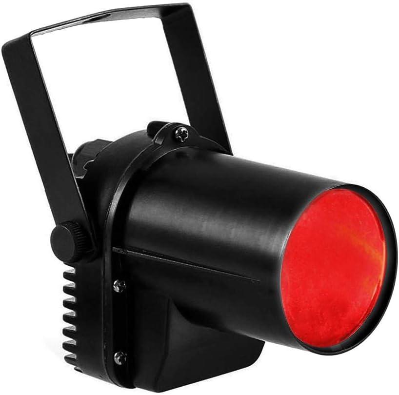 Superdream LED Beam Pinspot Stage Light DJ Mirror Spotlight for Dance Party Wedding DJ Disco Show Mirror Ball Lighting (Red)