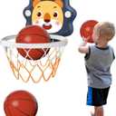 Toddlers Basketball Hoop Indoor, Adjustable Height Indoor Mini Basketball Hoop for Toddlers Kids Boys Bedroom Toddler Kids Toys Toys for 3 + Year Old