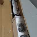 KAMANINA 1 Inch Double Curtain Rods for Windows 36 to 72 Inches (3-6 Feet)Black Heavy Duty Double Curtain Rod, Telescoping Drapery Rod with Netted Texture Finials