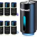 Featwell Car Air Freshener, Air Freshener Diffuser Three Adjustable Modes, Aromatherapy Machine Rechargeable (Black)