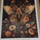 Wood Frame William Morris Wall Art Set of 3, Vintage Animal Bee Butterfly Dragonfly Posters Prints, Botanical Nature Flower Canvas Wall Decor Paintings for Living Room Bedroom Bathroom 16x24In Framed