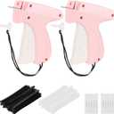 2 Pack Stitch Gun for Clothes, Stitchy Microstitch Tag Gun Quick Clothing Fixer - Sewing Kit Includes 10 Needle, 4000 Fasteners (Pink)