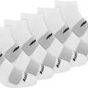 Saucony Men's Rundry Mesh Ventilating Comfort Fit Performance Quarter Socks (6, 12 Pairs), Large