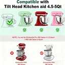 Bamboo Mixer Slider Compatible with KitchenAid 4.5-5 Qt Tilt-Head Stand Mixer, Appliance Sliding Mat Accessories for Kitchen Aid, Countertop Moving Tray Attachments Fits for KitchenAid Artisan