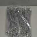 Funrous 100 Pack Peg Board Hooks Stainless Steel Pegboard Hooks Shelving Display Hanging Peg Board Holders for 1/8 and 1/4 Garage Storage Tools Organizer(10 inch)