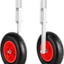 VEVOR Boat Launching Wheels, 300 lbs Load Capacity, 15" Aluminium Alloy Transom Wheel with Inflatable Rubber Tires, Folding Launch Wheels with 4 Quick Release Pin, Fit 14.7 ft Inflatable Fishing Boat