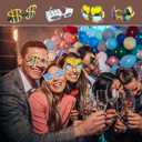 16 Pack Funny Sunglasses Novelty Party Glassses Masks for Adults Cool Shaped Funny Party Eyeglasses, Photo Booth Props Sunglasses Dress Up Costume Glasses Pack