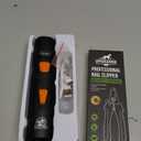 Whisper Quiet Dog Nail Grinder with LED Light, Safe & Stress-Free for Sensitive Dogs of All Breeds & Sizes, 3 Grinding Bits, 3-Speed, Pet Nail Trimmers, Rechargeable Painless Grooming Kit (Black)