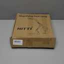 HITTI 10X Magnifying Glass with Light, 1,800 Lumens Stepless Dimmable, 3 Color Modes, 4.2 Real Glass Lens LED Desk Lamp & Clamp, Magnifier Light and Stand for Crafts, Soldering, Fly Tying, Close Work,10X Base & Clamp, Black