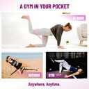 Latex Mini Resistance Bands Sets for Trainers, Bootcamp, Gym for Men and Women in Fun Colors - Ebook, Videos and Workout Chart Included by Iron Core Fitness (#4 Electric Rose, 10 x Medium)