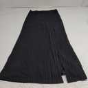 Halara Women's Size M Black Split Midi Casual Soft Cotton Pull On Pencil Skirt Medium