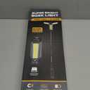 Rechargeable Work Light with Stand, Outdoor LED Cordless Camping Light with Portable Telescopic Bracket, 3.7 Ft Tall 6AH Battery, 2000 Lumen Construction Lights with Carrying Bag