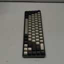 65% Gaming Keyboard, Wired Backlit Mini Keyboard, Ultra-Compact Anti-Ghosting No-Conflict 68 Keys Membrane Gaming Wired Keyboard for PC Laptop Windows Gamer (Grey-Black)