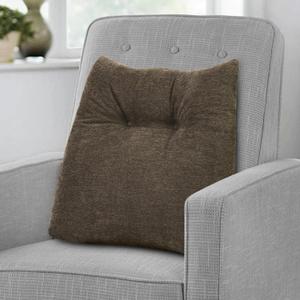 Shinnwa Lumbar Support Pillow for Office Chair, Memory Foam Back Support Pillow for Back Pain Relief, Car, Chair and Couch, 15x17.5x4.5in, Brown