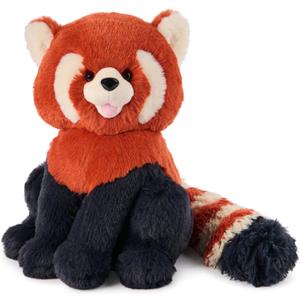 GUND Cedar Red Panda Plush, Premium Red Panda Stuffed Animals for Ages 1 and Up, Orange/Blue, 10
