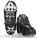 Voroar Crampons Ice Cleats Traction Snow Grips for Hiking Boots and Shoes, Micro Spikes Apply to Men Women Kids, Anti-Rust, Safe Protect for Walking on The Ice, Snow and Mud (L, Wolf Shape)
