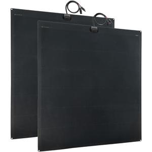 LensunSolar Flexible Solar Panel 480W(2 X 240W) 12V ETFE, 46.8in x 38in Semi-Flexible Bendable Mono Solar Panel High Efficiency 240 Watt for RV Van Roof TopCamping Home Boat Marin