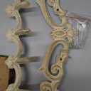 Comfify Cast Iron Wall Hanger  Rustic Design with 5 Hooks  Heavy Duty Metal Organizer for Keys, Towels, Robes, and Clothes  Rustic White  12.6x5.9 Inches