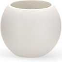 Large Round Planter, Planters for Indoor Plants & Outdoor, Durable Plastic-Concrete Material Sphere Planter with Drainage Hole & Rubber Plug Weather Resistant, Plant Pot