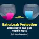 Goodnites Boys' Nighttime Bedwetting Underwear, Size Extra Large (95-120 lbs), 28 Ct (2 Packs of 14), Packaging May Vary