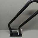 1pcs Hand Rails for Outdoor Steps, Indoor U-Shaped Wall Mount Stair HandRail, Metal Iron Outdoor Grab Bar Black Hand railings for The Elderly, Kids, Disabled, Pregnant Women (22.8"X18.5")