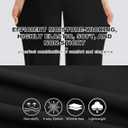 Yoga Pants Women Wide Leg Pants with Pockets Drawstring High Waist Stretch Dress Pants Lounge Sweatpants 29"/31"/33" (Black, XXL)