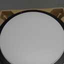 Elekeed 2-Pack Ceiling Light Fixture Black 36W, 13 inch Flush Mount Light Fixtures 3600LM, Modern Ceiling Light No Flicker, 5000K Bright LED Ceiling Lights for Hallways Bedroom Bathroom ETL Listed