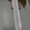 LazBlinds No Drill Vinyl Mini Blinds, 32" W x 48" H, White | S-Shaped Slats Create a Tighter Seal, Ideal for Bedrooms, Kitchens & Bathrooms