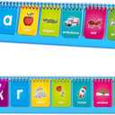 Alphabet Learning Flip Chart Toddler ABC Learning Toys for Kids Ages 3-5, Matching Letter Game Lowercase & Uppercase Alphabet Flash Cards, Kindergarten Preschool Classroom Learning Activities