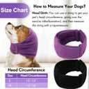 2 Pcs Dog Calming Ear Muffs with Adjustable Fit - Noise Canceling Ear Protector for Bath/Grooming/Thunder Anxiety Relief, Soft Breathable Hoodie (L)