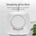 Lasko Portable Electric Ceramic Space Heater with ALCI Plug for Bathroom Use, 2 Heat Settings and Simple Heat Button, 8 Inches, White, 1500W, CD08200