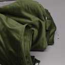 StangH Luxury Velvet Curtains Moss Green 120 Inches Long, Set Of 2, Back Tab & Hook Belt Room Darkening Drapes Christmas Holiday Backdrops Decor, W52 x L120 Inches