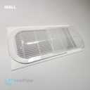 Sideways Floor Wall Air Vent Deflector for Under Furniture Heat and Air Deflecting, Fits Vents 3" - 7" Wide, Also Extends Lengthwise up to 17.5", Foam Tape for Tight Seal