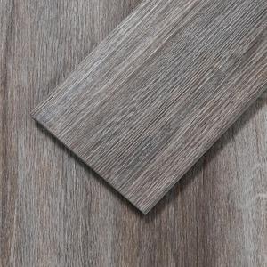Peel and Stick Floor Tile, 12-Pack 36"x 6" Slate Gray Wood Grain Sticky Tiles, Waterproof Vinyl Flooring Cover 18 sq. ft, DIY Luxury Vinyl Plank Flooring for Bedroom, Living Room, Kitchen