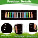 Silipull Golf Putting Mats Practice Indoor 30 x 8.27 Inch Golf Putting Practice Training Aid Alignment Track Green Mat Exercise Putter Training Supplies