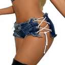 Mini Jean Shorts Cut Off Sexy Jean Shorts Micro Shorts Sexy Short Shorts for Women Lingerie Denim Shorts Hot Pants L