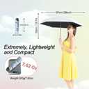 BAODINI Comapct Travle Small Mini Sun Blocking Umbrella with Case Lightweight with Aluminum Frame Pocket Size UV Protection Purse Umbrella for Women, Men & Kids