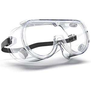 Anti-Fog Indirectly Vented Lab Safety Goggles Over Glasses (1 Pcs)