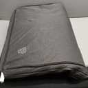 Dog Bed Soft Crate Pad Mat Reversible Cool & Warm, Washable Comfy Kennel Pad with Orthopedic Egg-Crate Foam for Small Medium Large Dogs, Water-Resistant Pet Bed, Gray/Dark Blue