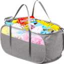 Fenlosi Tear Proof Pop Up Laundry Hampers, with Strong Handles Laundry Hamper, Easy to Carry & Go Up and Down Stairs, Honeycomb Mesh-Breathable, Easy to Collapsible Laundry Basket (1.5 Loads)