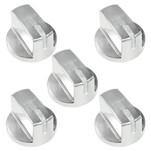5 Pack AEZ73293801 Burner Control Stove Knobs Replacements Compatible with LG Range/Stove Gas Cooktop LCG3011ST LCG3611ST LCG3091ST LCG3691ST