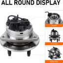 MACEL 513214 Front Wheel Hub Bearing Assembly Compatible with 04-12 Chevy Malibu, 08-10 Cobalt HHR, Cobalt, 05-10 Pontiac G6, 07-09 Saturn Aura 5 Lugs w/ABS
