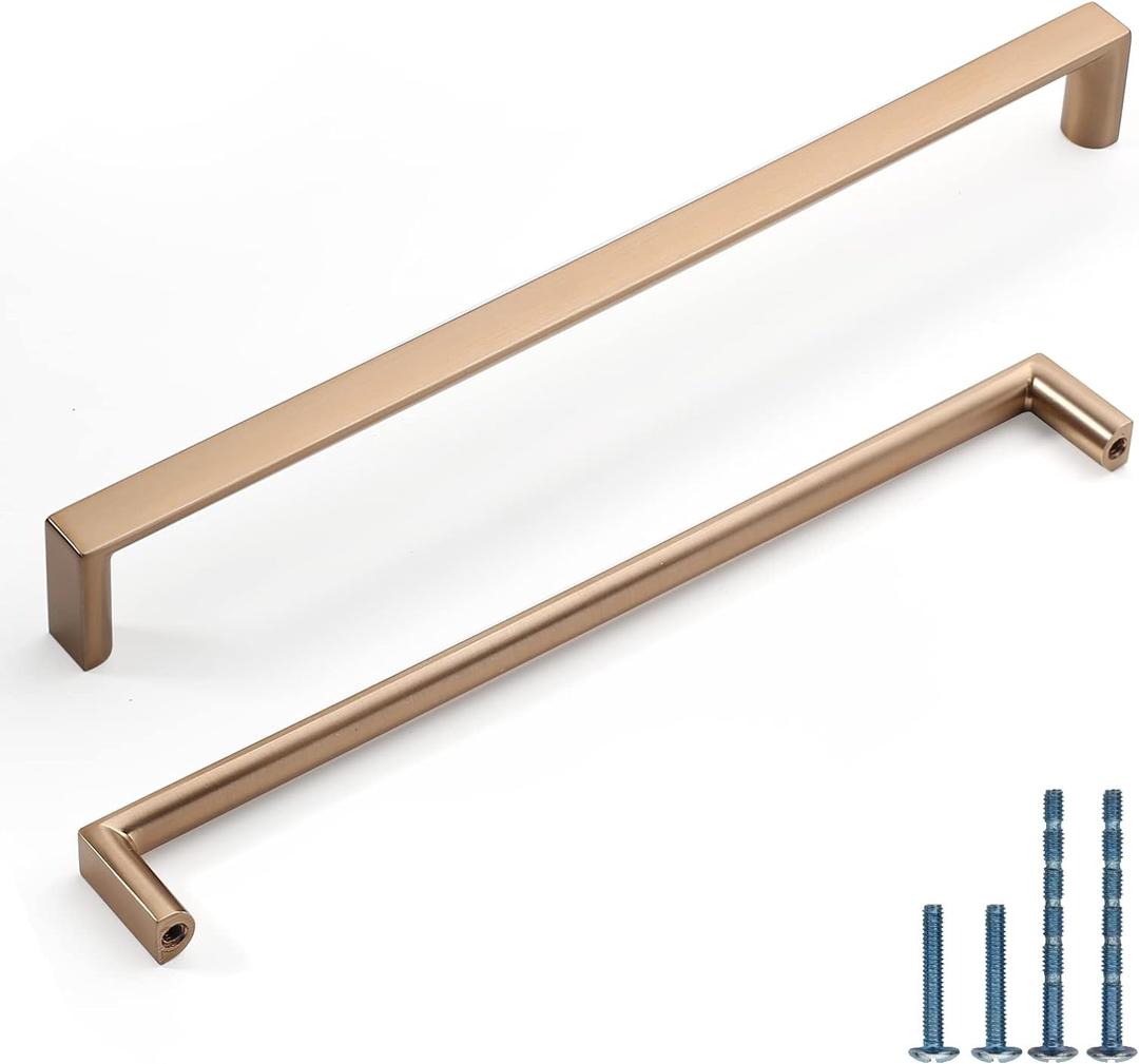 10 Pack 7.5 Inch(192mm) Kitchen Cabinet Handles Champagne Bronze Cabinet Pulls Kitchen Cabinet Hardware Drawer Pulls for Cupboard Wardrobe