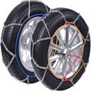 EVERIGGING Snow Tire Chains for Car SUV Pickup Trucks, Universal Adjustable Quick Fit Easy Installation Emergency Snow Tire Chain, KN90, Set of 2