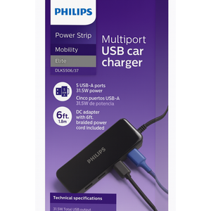 Philips Power Strip Multiport USB Car Charger