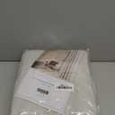 NICETOWN Faux Linen Curtains 90 inches Long for Doorway, Pinch Pleated Thick Room Darkening Window Treatments Noise Reducing Privacy for Living Room/Bedroom, Natural, W34 x L90, 2 Panels