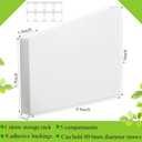 Honeydak Acrylic Straw Holder Cupboard Straw Organizer for Cabinet Door Different Heights Straws Dispenser Adhesive Reusable Storage for Counter for Kitchen Counters and Cupboards(White)