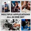 Allen Wrenches Set, 26pcs SAE and Metric Allen Key Set, Long Arm Ball End Hex Key Set Tools for Hex Head Socket Screws - 2 Sets